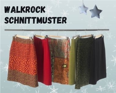 Walkrock Schnittmuster für kühlere Tage - Walkrock Schnittmuster für kühlere Tage