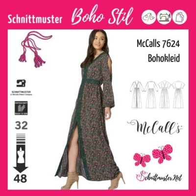 Tauchen Sie ein in den Boho-Chic - Entdecken Sie den Boho-Chic: Schnittmuster für Damenkleider und Blusen im angesagten Bohemian-Stil