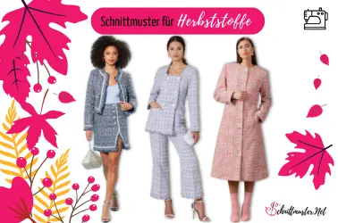 Beautiful Autumn Fabrics: Warm and Versatile 🍂 - Autumn fabrics for sewing, sew bouclé, corduroy and French terry