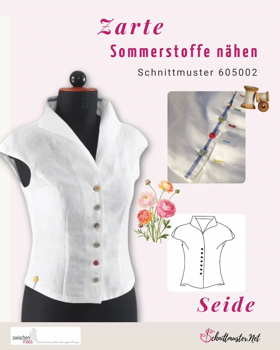 PDF Schnittmuster süße Sommerbluse zwischenmass 605002