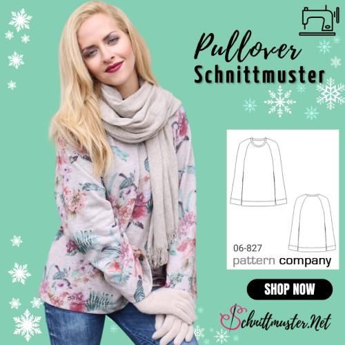 Schnittmuster für Raglanpullover mit kostenloser Nähanleitung