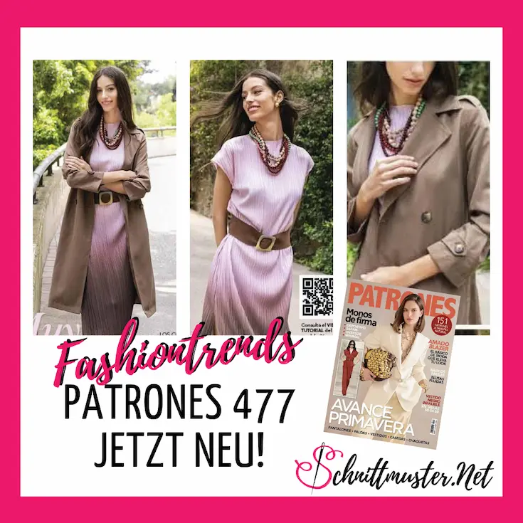 Spanische Schnittmuster in der neuen Patrones Nähzeitschrift