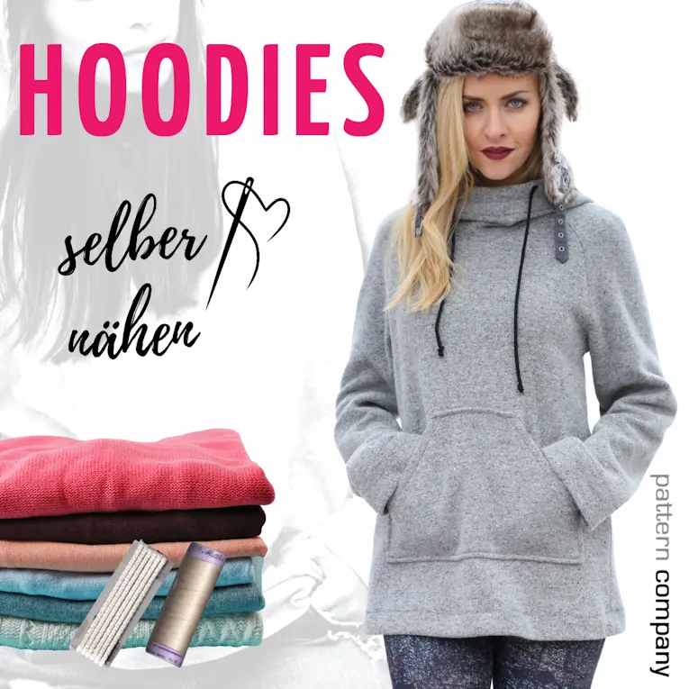 Schnittmuster für kuschelige Hoodies