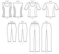 Schnittmuster aus Papier KwikSew 4044 Sport