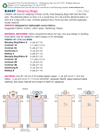 Schnittmuster aus Papier KwikSew 4047 Schlafsack