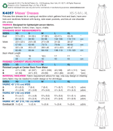 Schnittmuster aus Papier KwikSew 4057 Kleid  Gr. 30-48