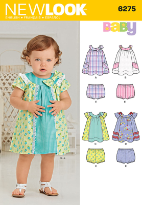 sewing pattern NewLook 6275 Baby A NB-L (50-80)