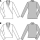 Sewing Pattern Burda 6838 Shirts size 10-20 (36-46)