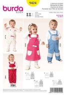 burda-sewing-pattern-sew-9424-dungarees-and-dress-size-6m...