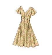 Schnittmuster Vogue 8997 Etuikleid mit V-Ausschnitt Gr. 32-48
