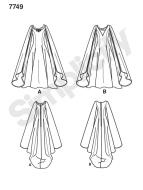 simplicity sewing pattern nähen 7749/1551 Kostüme Gr. KK 8-14 (DE 34-40)
