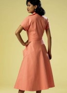 Schnittmuster Butterick 6055 Retrokleid, Vintage 1950 mit Beuteltaschen Gr. 32-48