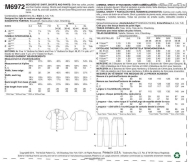 Sewing pattern McCalls 6972 menswear
