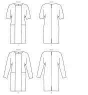 sewing pattern mit deutscher Anleitung von Vogue 9022 Kleid in Gr. Y XS-S-M (32-34/36-38/40)