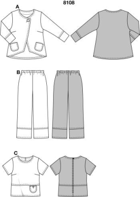 sewing pattern Burda 8108 Kombination
