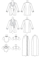 butterick sewing pattern nähen 6108 Damenkombi in Gr. A5 6-14 (32-40)