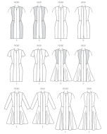 sewing pattern mit deutscher Anleitung von Vogue 9050 Kleid in Gr. E5 14-22 (40-48)