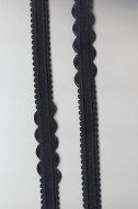 elastisches Zier-Trägergummiband schwarz, ca. 1,4cm...