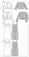 deutsch sewing pattern Burda 6773 Kleid, Jacke Gr. 8-18...