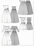 deutsch sewing pattern Burda 6776 Brautkleid Gr. 8-18 (34-44)