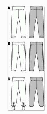 deutsch sewing pattern Burda 9415 Legging Gr. 3-10 (98-140)