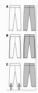 deutsch sewing pattern Burda 9415 Legging Gr. 3-10 (98-140)