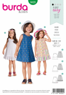 Schnittmuster sommerliches Mädchenkleid Burda 9420