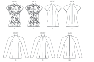 sewing pattern mit deutscher Anleitung Butterick 6134 Shirt