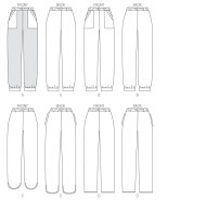 sewing pattern mit deutscher Anleitung von Butterick 6137 Hose in Gr. A5 6-14 (32-40)