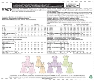 Schnittmuster McCalls 7079 Mädchenkleid Gr. 128-152 und PLUS 140-158