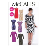 Schnittmuster McCalls 7085 Damenkleid Gr. A5 6-14 (de 32-40) oder E5 14-22 (de 40-48)