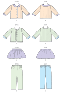 sewing pattern KwikSew 4080 Babykombi Baby S-M-L-XXL (61-86cm)