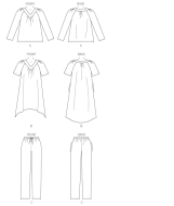 sewing pattern KwikSew 4089 Nachthemd Damen XS-S-M-L-XL 4-22 (30-48)