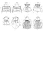 sewing pattern mit deutscher Anleitung von Butterick 6161 Mädchenkleid in Gr. CL 6-7-8 (128-134-140)