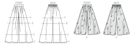 Schnittmuster McCalls 7131 schicke Culotte, weiter Hosenrock, 2 Längen Gr. 34-50