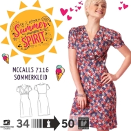 Schnittmuster McCalls 7116 Damenkleid, süßes Sommerkleid Gr. 34-50