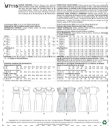Schnittmuster McCalls 7116 Damenkleid, süßes Sommerkleid Gr. 34-50