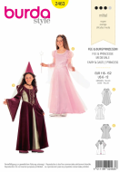 Burda 2463 Kinder-Faschingskostüm