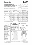 Burda sewing pattern 2463 Childrens Carnival Costume european Size 116-152