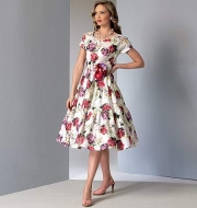 Schnittmuster Vogue 9106 Kleid in Gr. E5 14-22 (40-48)