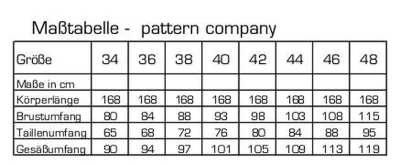 Schnittmuster Damenrock pattern company 01-807 Damenrock mit seitlichem Reißverschluss Gr. 34-48