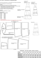 Schnittmuster Damenkleid pattern company 02-671 Damenkleid, Stufenkleid mit Trägern Gr. 34-48