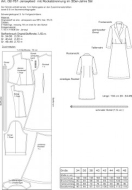 Schnittmuster Damenkleid pattern company 02761 Damenkleid Wickeloptik Gr. 34-48