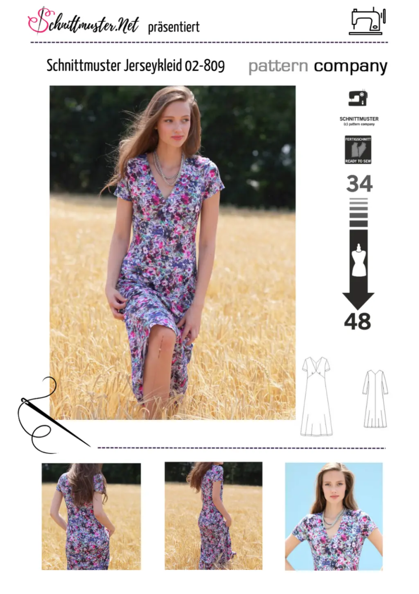 schnittmuster-pattern-company-02809-damenkleid-gr-8-22-34-48
