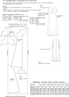 Schnittmuster Damenkleid pattern company 02809 Damenkleid, wadenlanges Jerseykleid Gr. 34-48