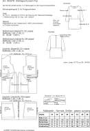 Schnittmuster Damenbluse pattern company 03679 zweifarbige Damenbluse Gr. 34-48