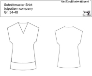 deutsch pattern company sewing pattern nähen 06813 Damenshirt Gr. 8-22 (34-48)