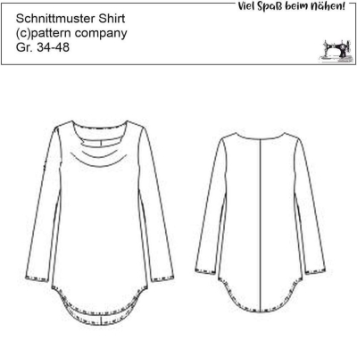 Schnittmuster pattern company 06662 Damenshirt Gr. 48-58
