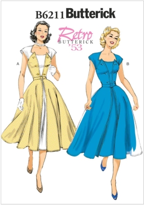 butterick-schnittmuster-naehen-6211-vintagekleid