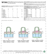 Schnittmuster McCalls 7265 Gartentasche